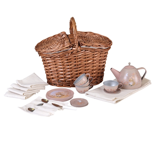 TIN TEA SET MOUSE IN A BASKET | Products | Egmont Toys