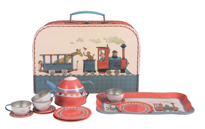 tin tea set toy