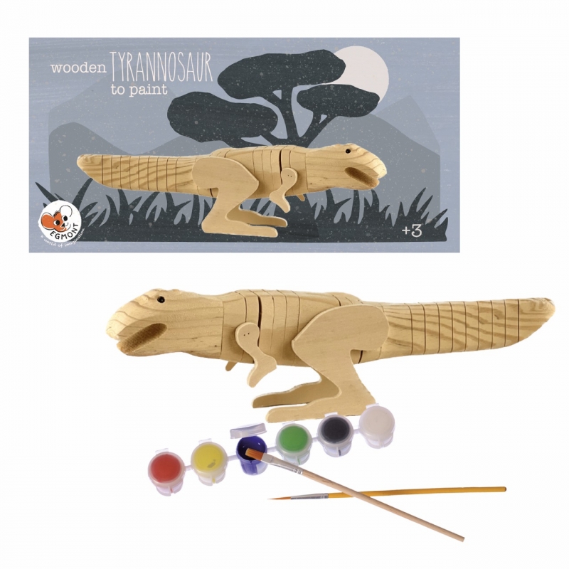 Wooden dinosaur to paint cheap