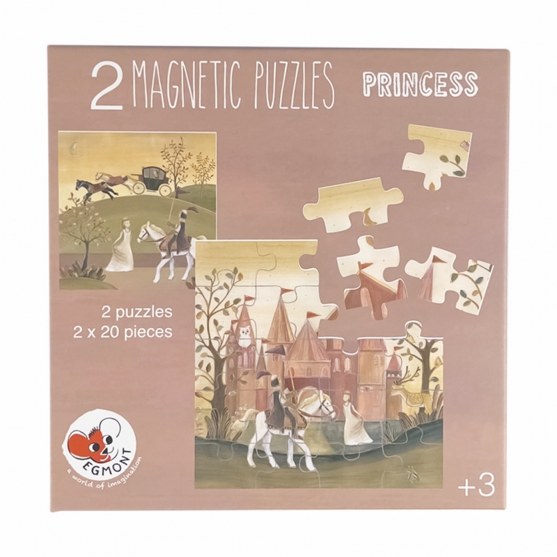 Puzzle 100 pièces - Valisette Ronde - Secrets de Princesses